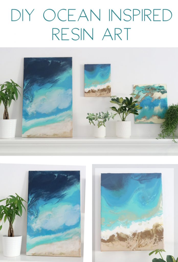 DIY Ocean Inspired Resin Art | Centsational Style