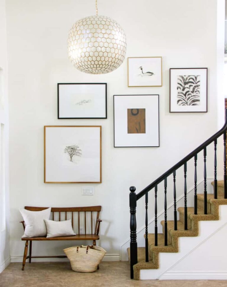 10 Art Arrangements for Your Staircase Wall Space | Centsational Style