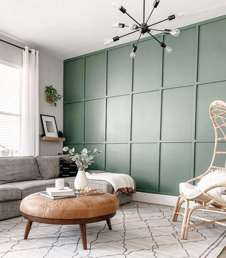 Geometric Wood Feature Walls | Centsational Style